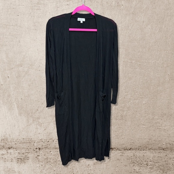 Trim & Tailor Sweaters - Trim & Tailor Black Open Front Cardigan